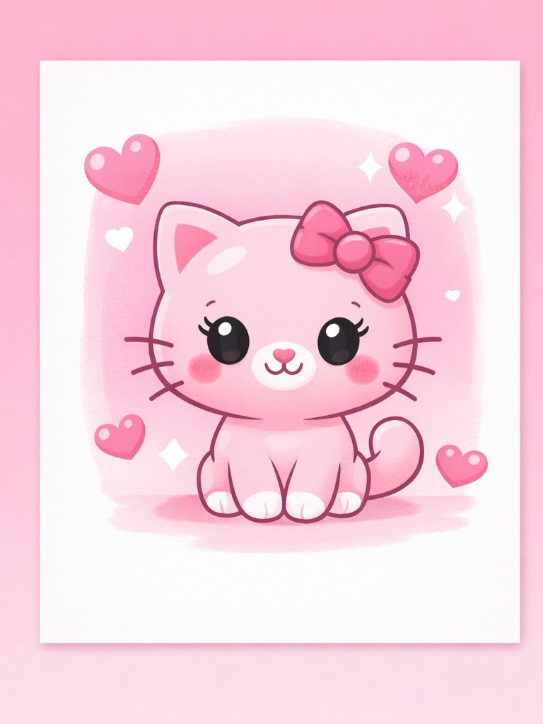 Cute Pink Kitty